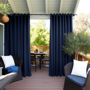 Dark Blue Outdoor Curtain