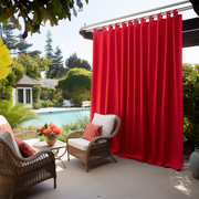 Red Outdoor Curtain