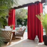 Red Outdoor Curtain