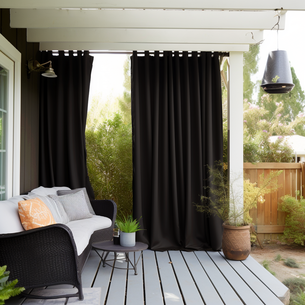 Black Outdoor Curtains