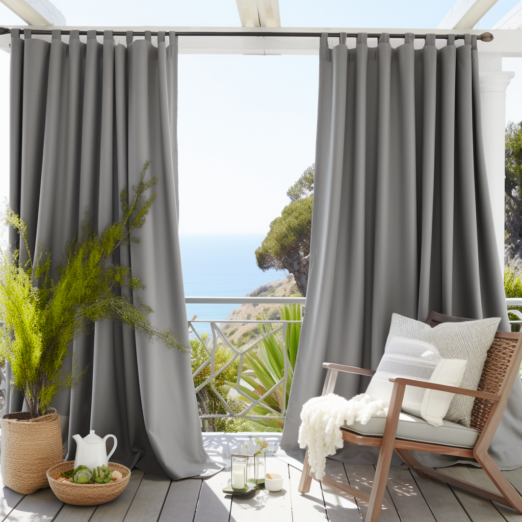 Grey Outdoor Curtains