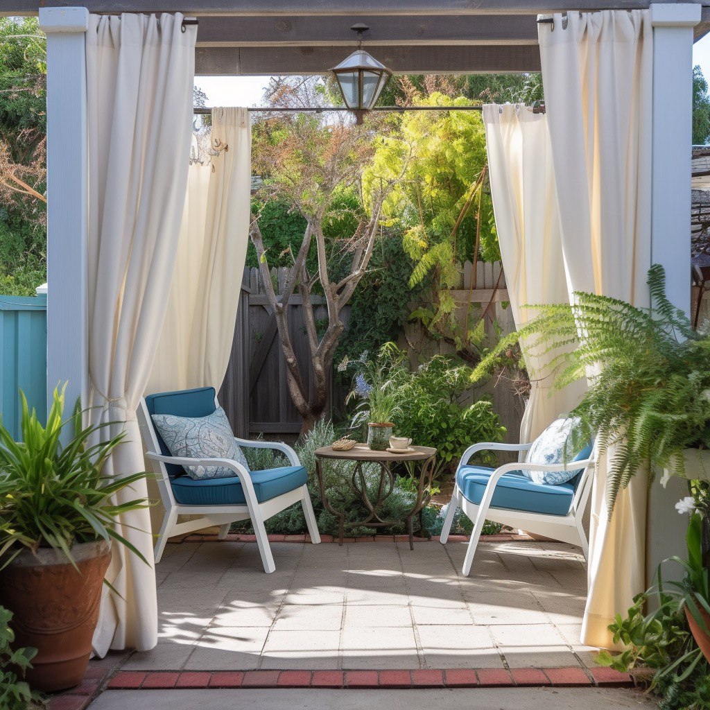 Custom Outdoor Linen Curtains