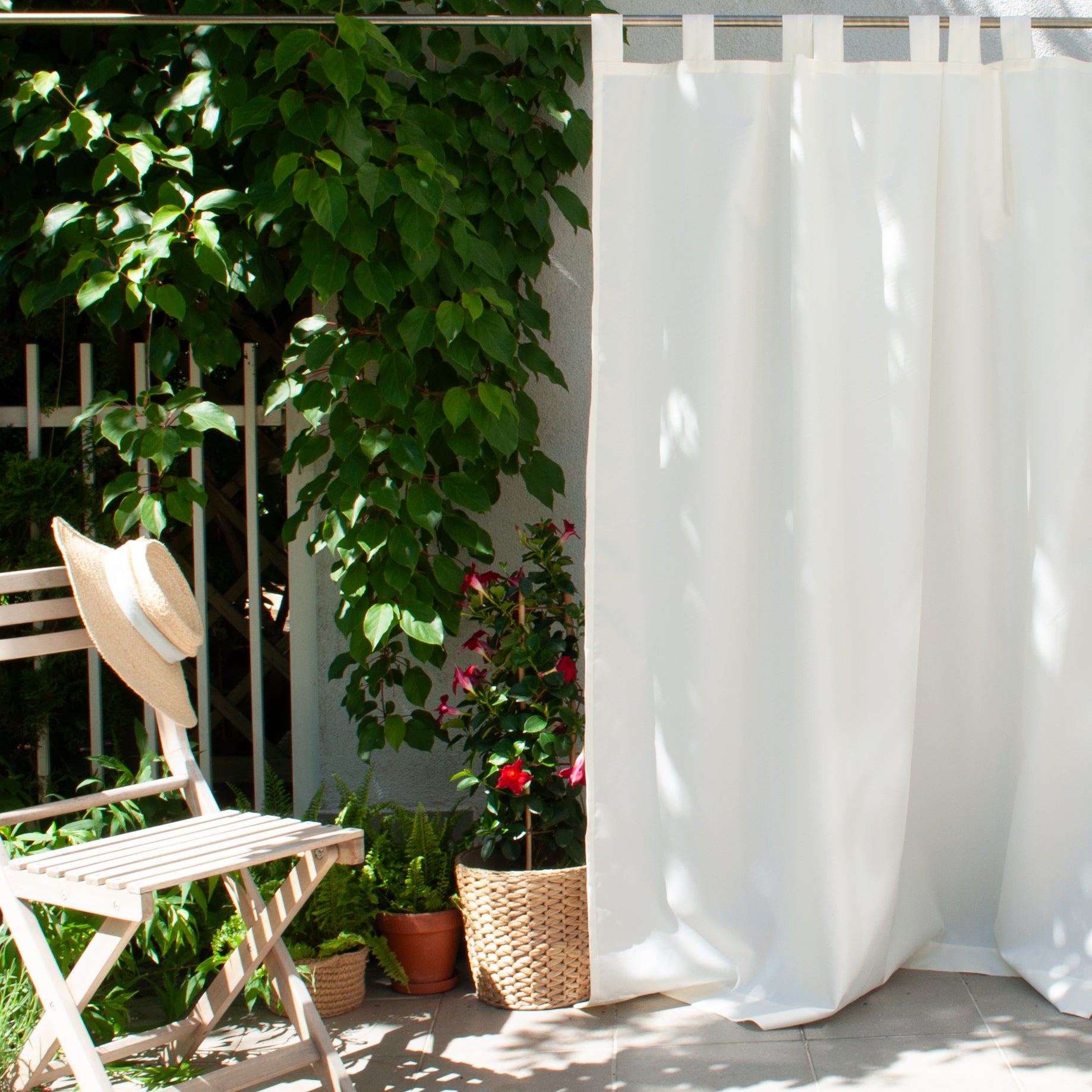 Outdoor Waterproof and Windproof Curtain With Velcro Tabs