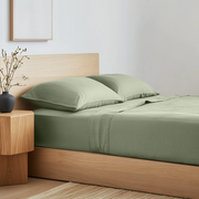Sage Green Linen Extra & Ultra Deep Fitted Sheet