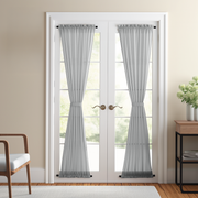 Stone Grey French Door Curtain