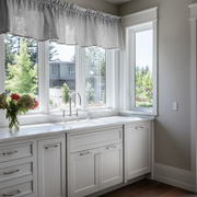 Stone Grey Linen Valance