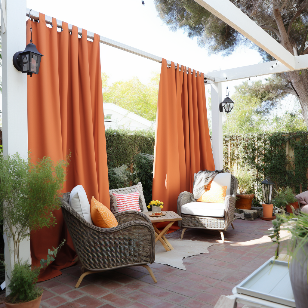 Tab Top Outdoor Curtain