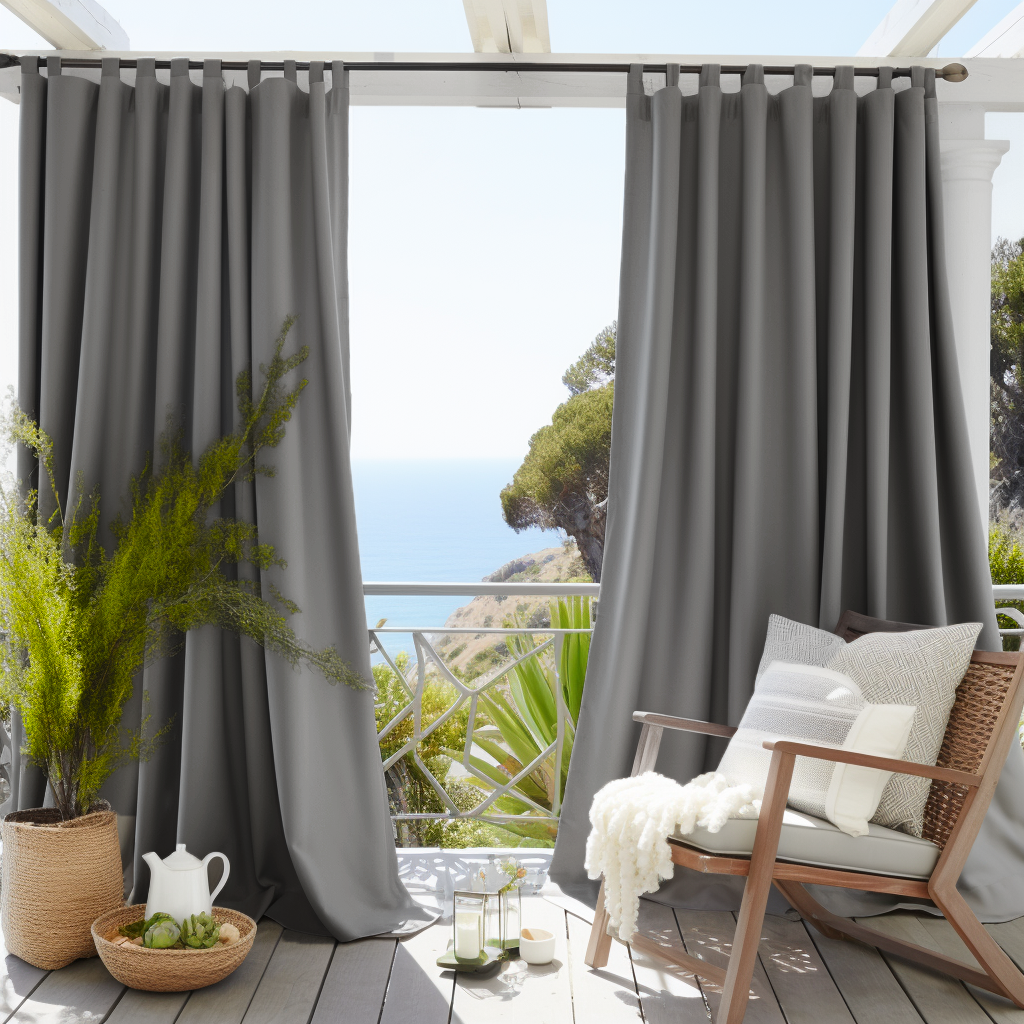 Tab Top Outdoor Curtain