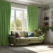 Light Green Velvet Blackout Rod Pocket Curtain