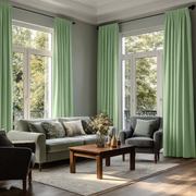 Lime Green Velvet Blackout Rod Pocket Curtain