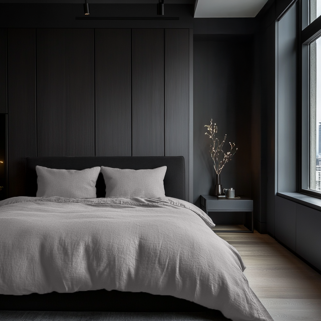 Stone Grey Washed Linen Duvet Cover Set