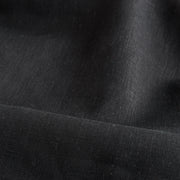 Black Linen Fabric by the Meter - 100% French Natural - Width 133 cm, 267 cm