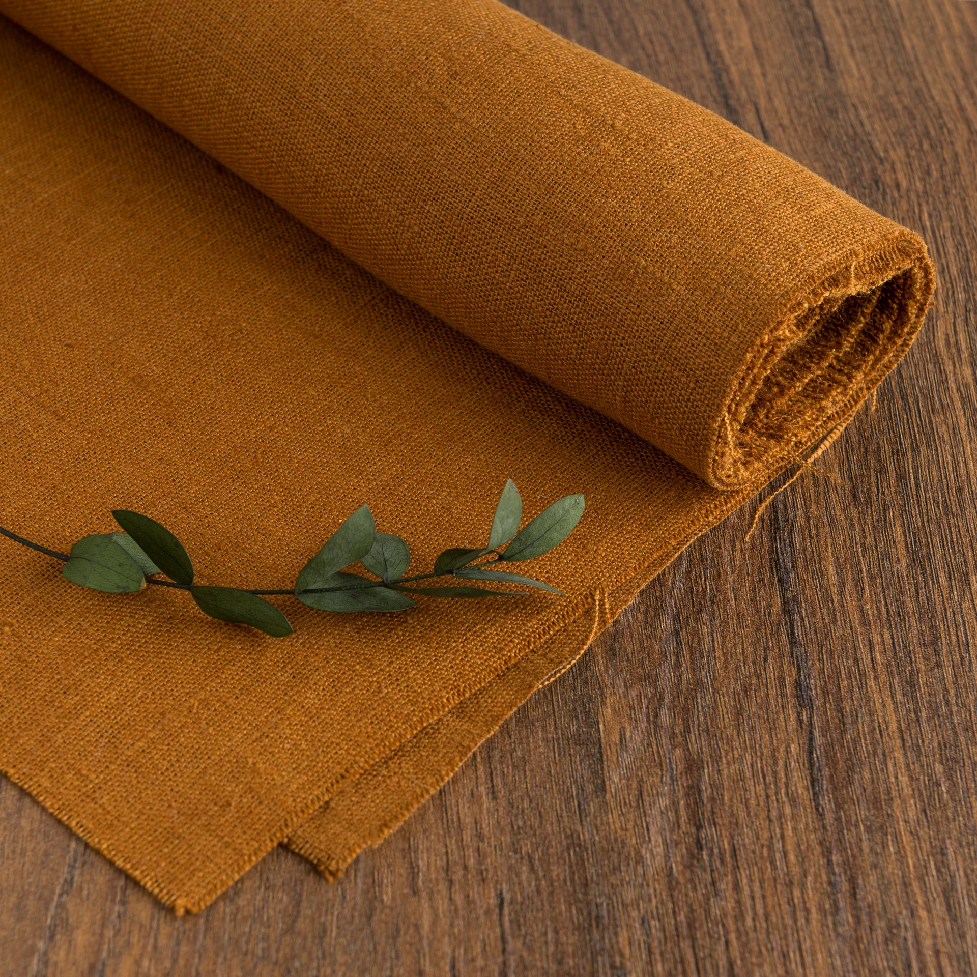 Clay Heavy Weight Linen Fabric by the Meter - 100% French Natural - Width 133 cm