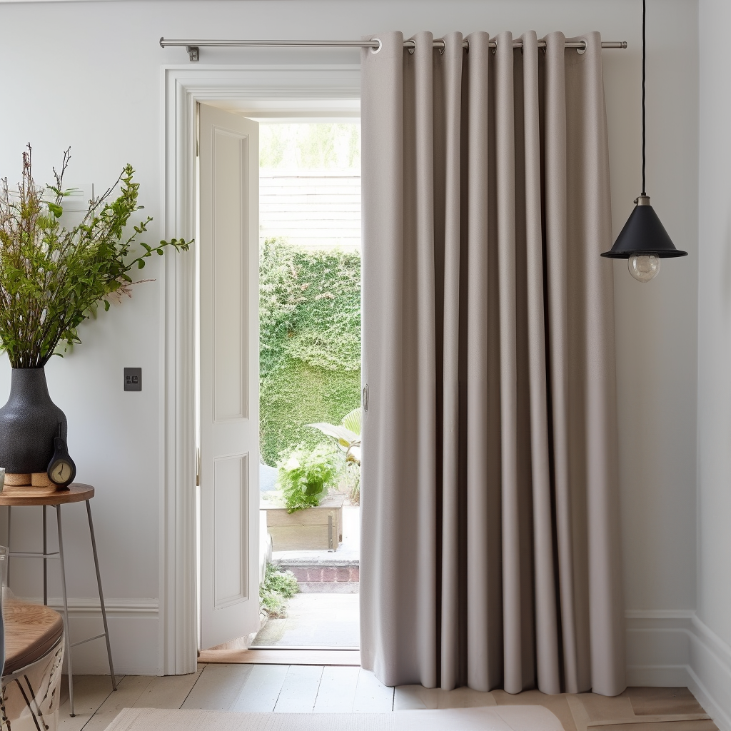 Eyelet Thermal Door Curtain