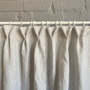 Dutch Pleat Linen Curtain Panel with Cotton Lining