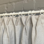 Dutch Pleat Linen Curtain Panel with Cotton Lining