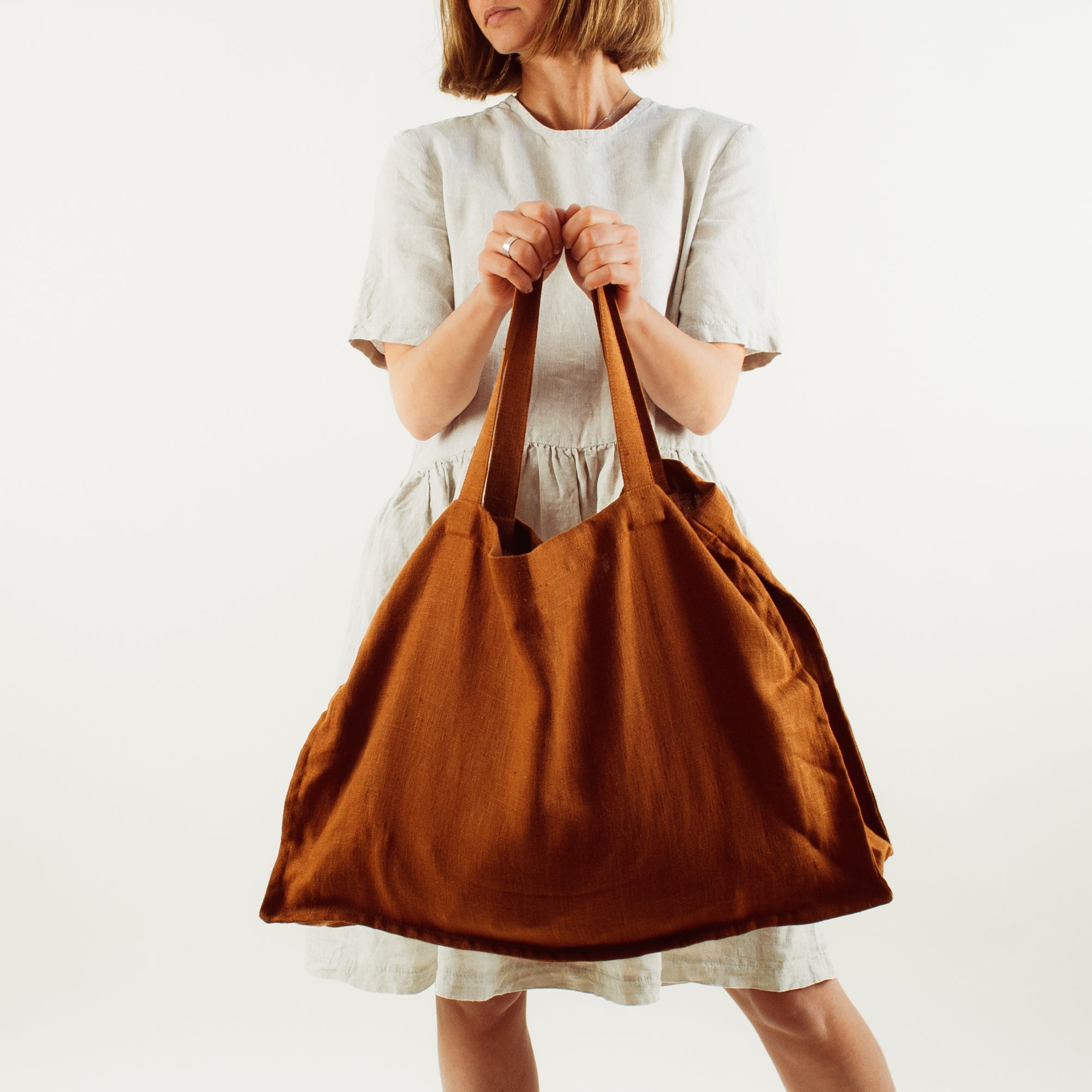 Linen tote new arrivals