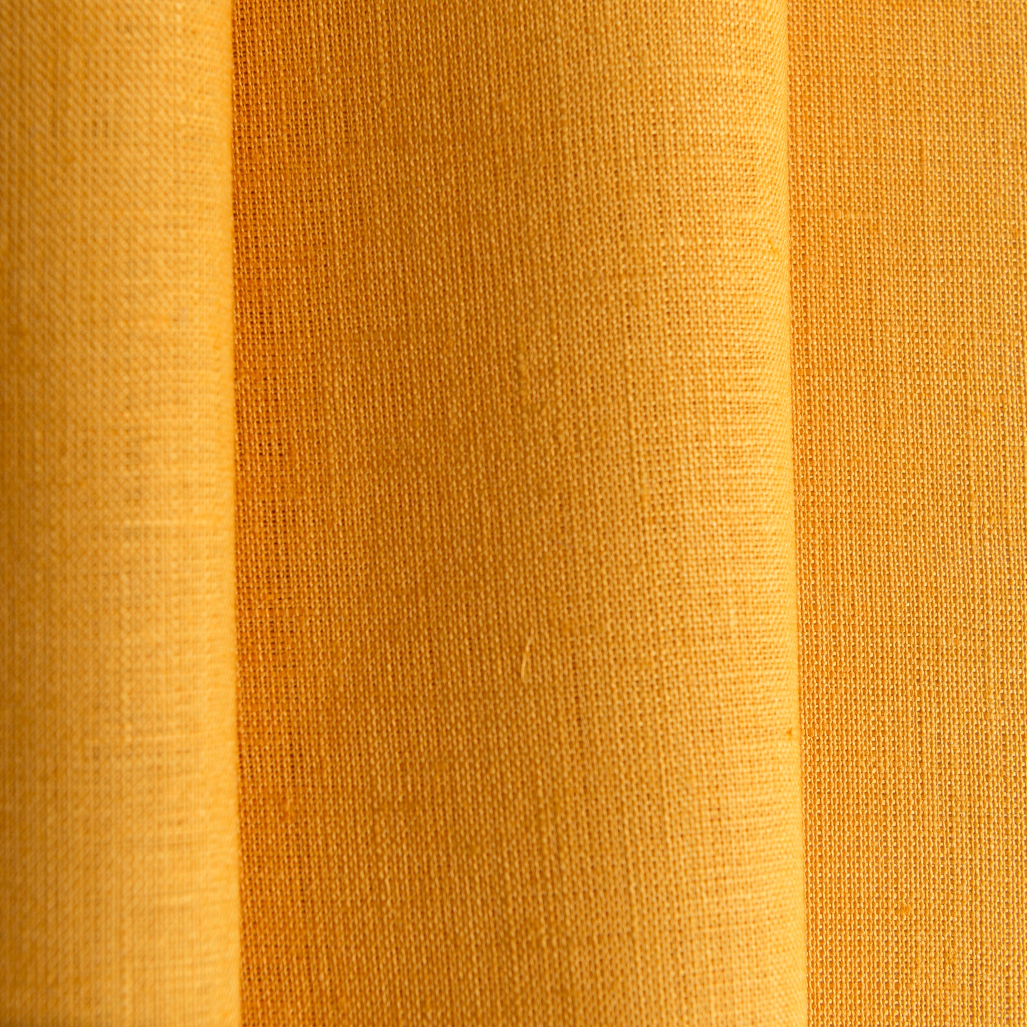 Mustard Yellow Linen Fabric by the Meter - 100% French Natural - Width