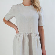 Natural Linen Circle Dress