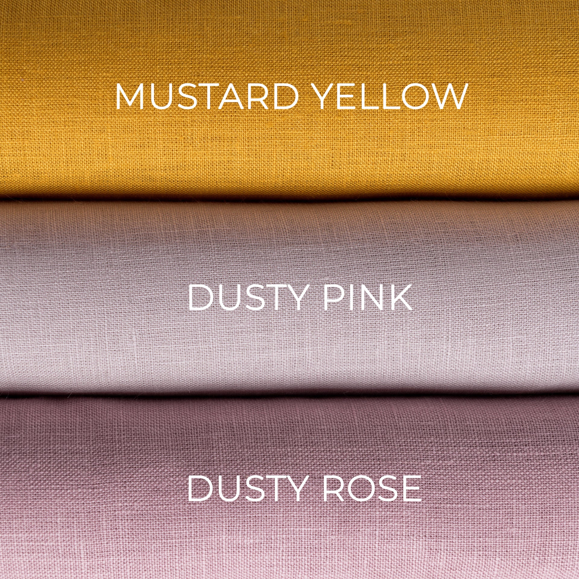 @Color: Mustard Yellow, Color: Dusty Pink; Color: Dusty Rose;