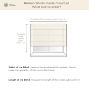 Roman Blinds Inside Mounted