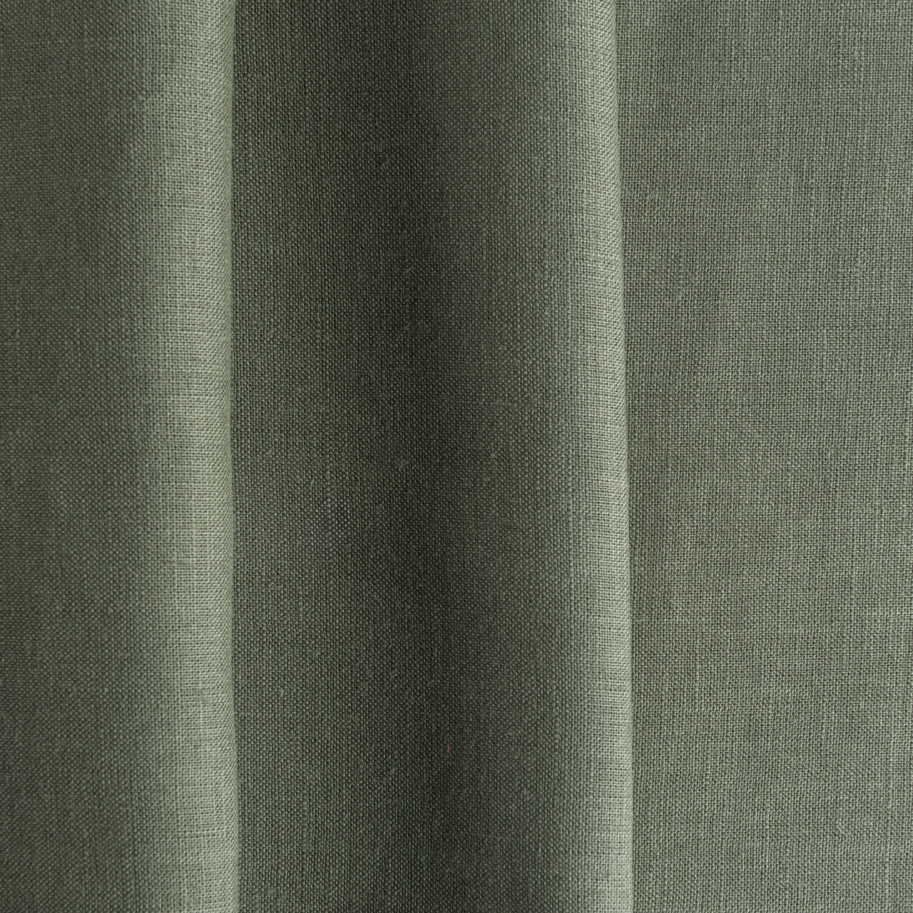 Sage Green Eyelet Linen Curtain Panel