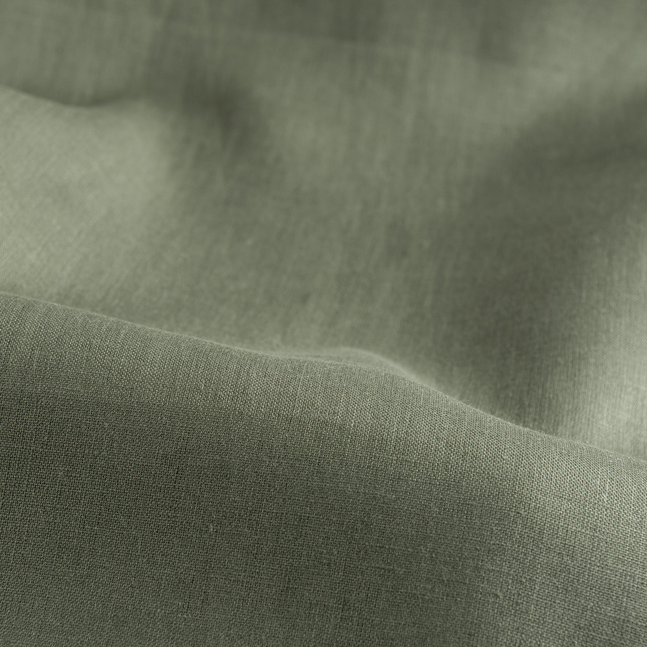 Sage Green Linen Fabric by the Meter - 100% French Natural - Width 133 cm, 267 cm
