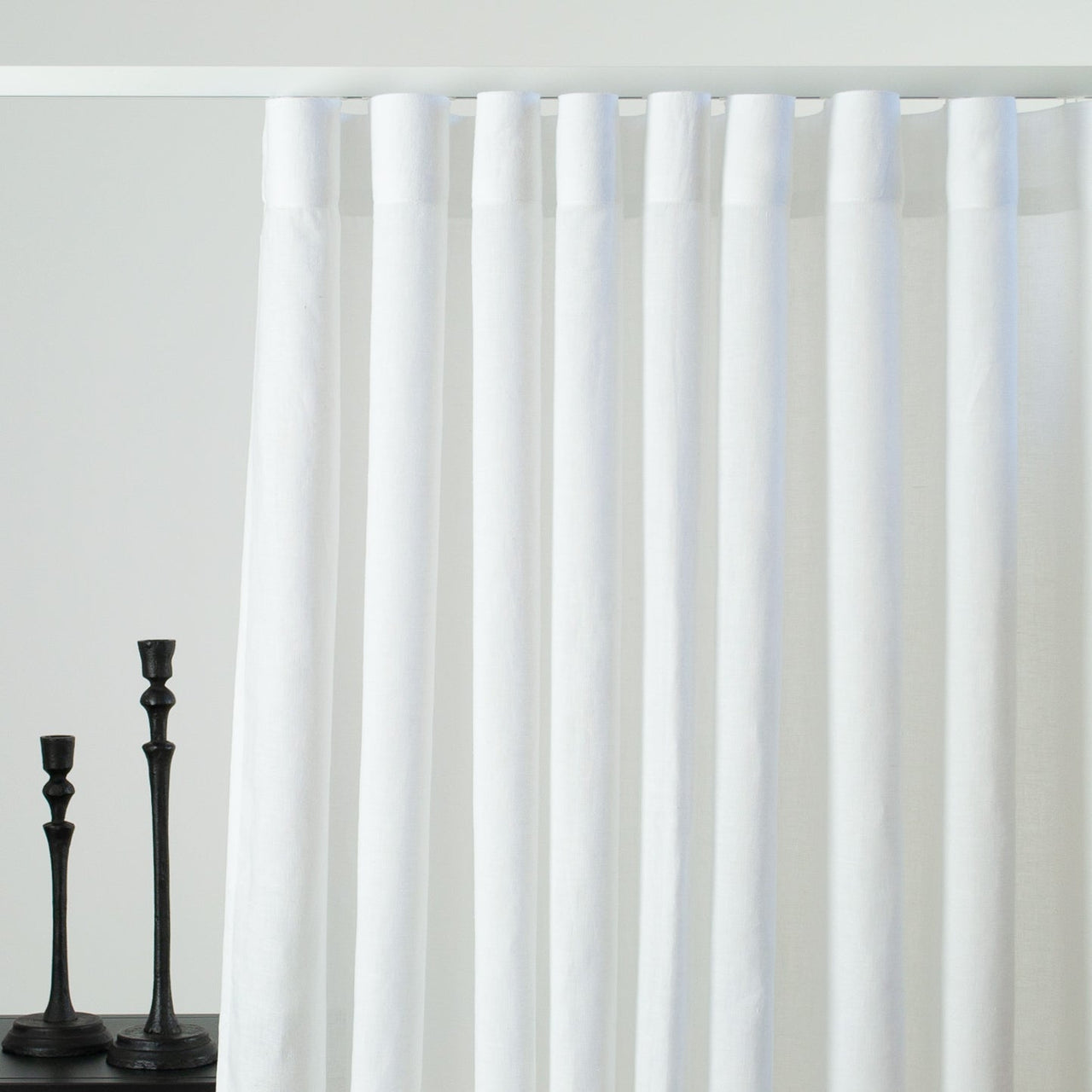 Wavefold Linen Curtain with Blackout Lining