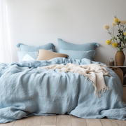 Linen Duvet Cover, 
Colour: Sky Blue