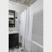 Linen Shower Curtain, Color: White