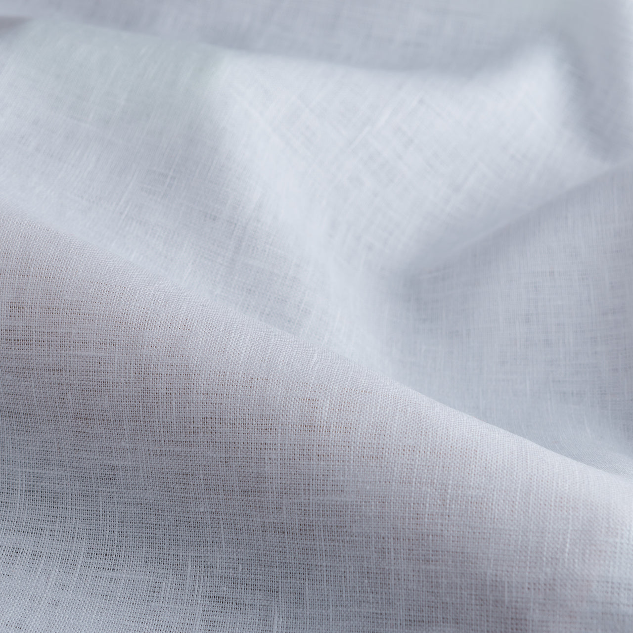 White Medium Weight Linen Fabric by the Meter - 100% French Natural - Width 133 cm, 168 cm
