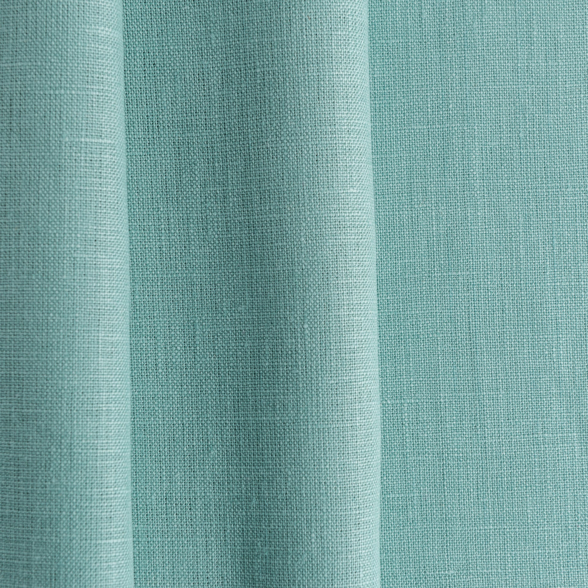 Blue Linen Tab Top Curtain Panel with Blackout Lining - Custom Width, Custom Length
