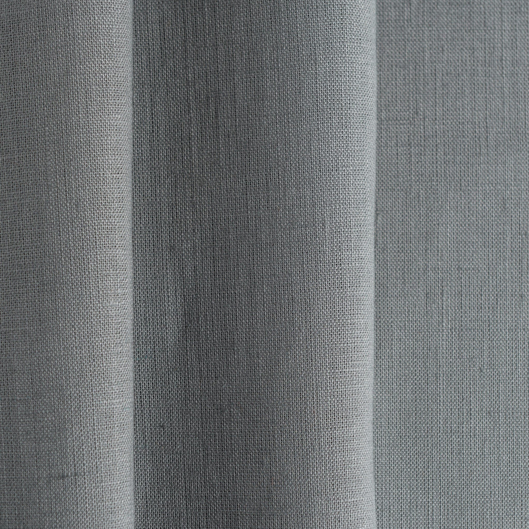 Dim Grey Linen Fabric by the Meter - 100% French Natural - Width 133 c