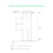 Eyelet Linen Curtain How to Measure