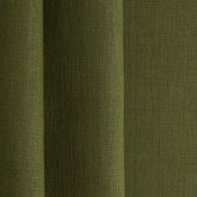 Moss Green Linen Fabric by the Meter - 100% French Natural - Width 133 cm, 267 cm