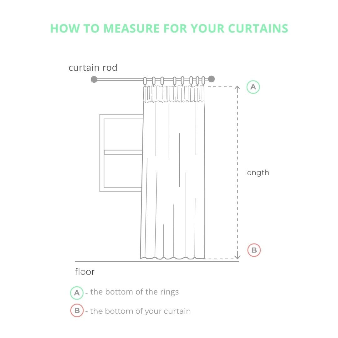 Green Pencil Pleat Velvet Curtain Panel - Custom Lining - Custom Width and Length