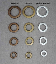 Grommets Color: Bronze/Plastic, Grommets Color: Brass/Plastic, Grommets Color: Matt Nickel/Plastic