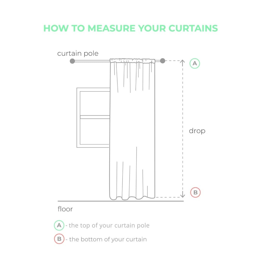 Linen Pole Pocket Curtain Panel with Blackout Lining