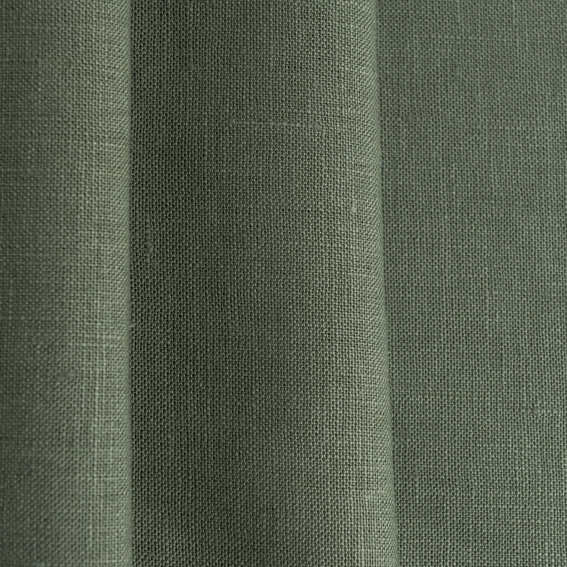 Sage Green Pencil Pleat Linen Curtain Panel 