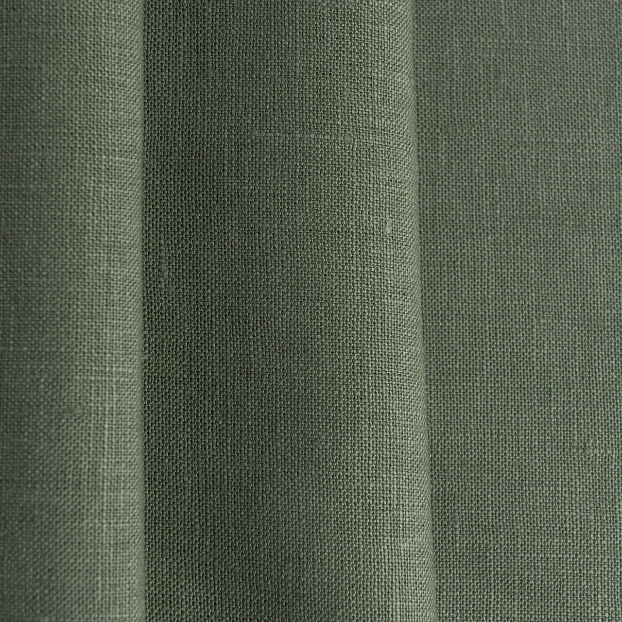 Sage Green Linen Back Tab Curtain Panel