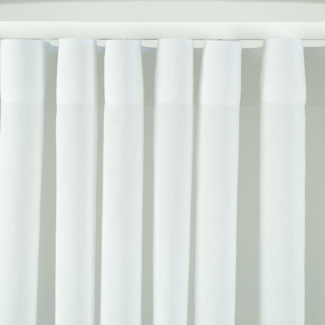 Linen Curtain for Wavefold Track System with Cotton Lining