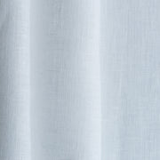 White Curtain with Black Border - Grommet Linen Curtain Panel - Custom Width and Length, Color: White