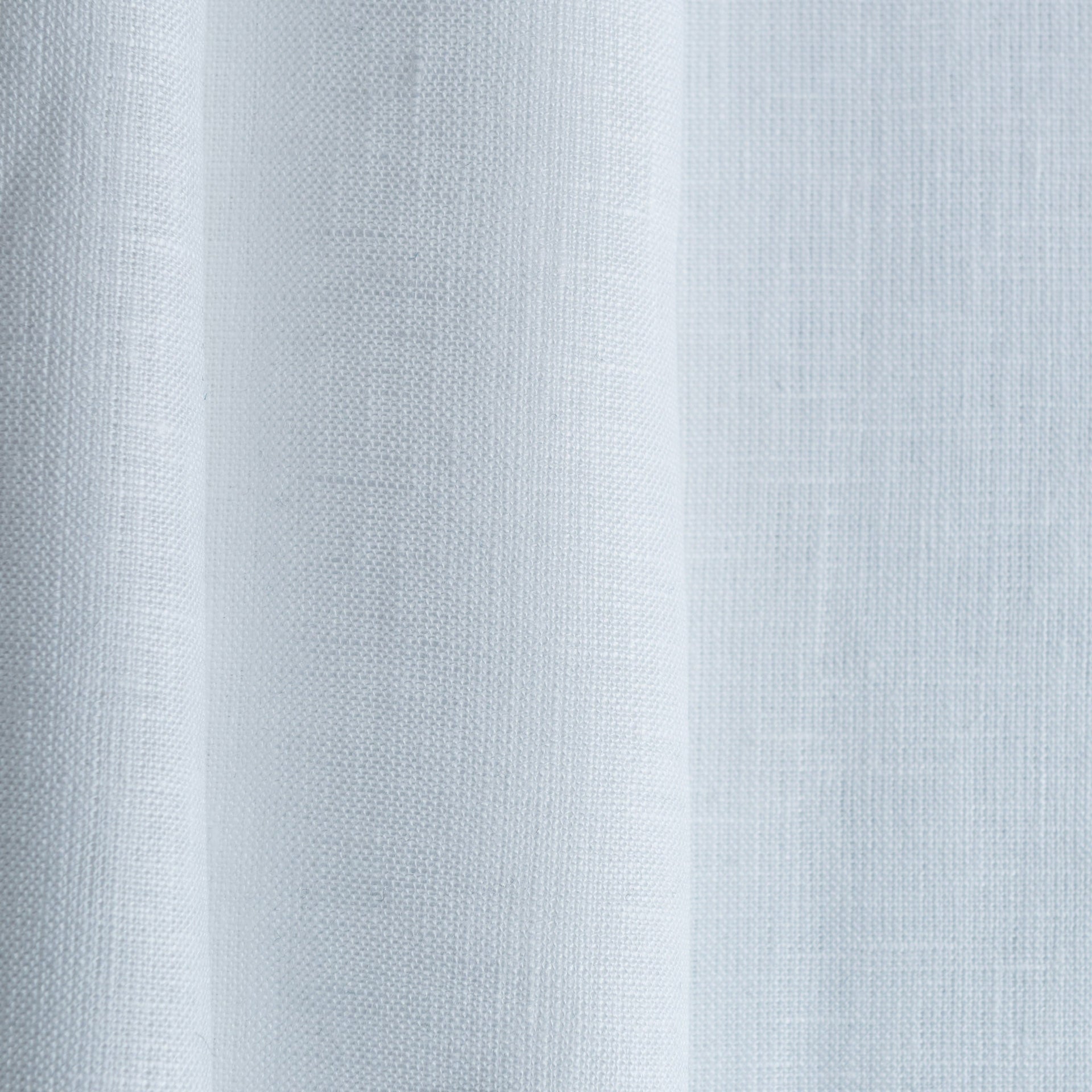 White Curtain with Black Border - Grommet Linen Curtain Panel - Custom Width and Length, Color: White