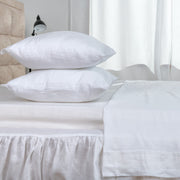 White Linen Pillowcase