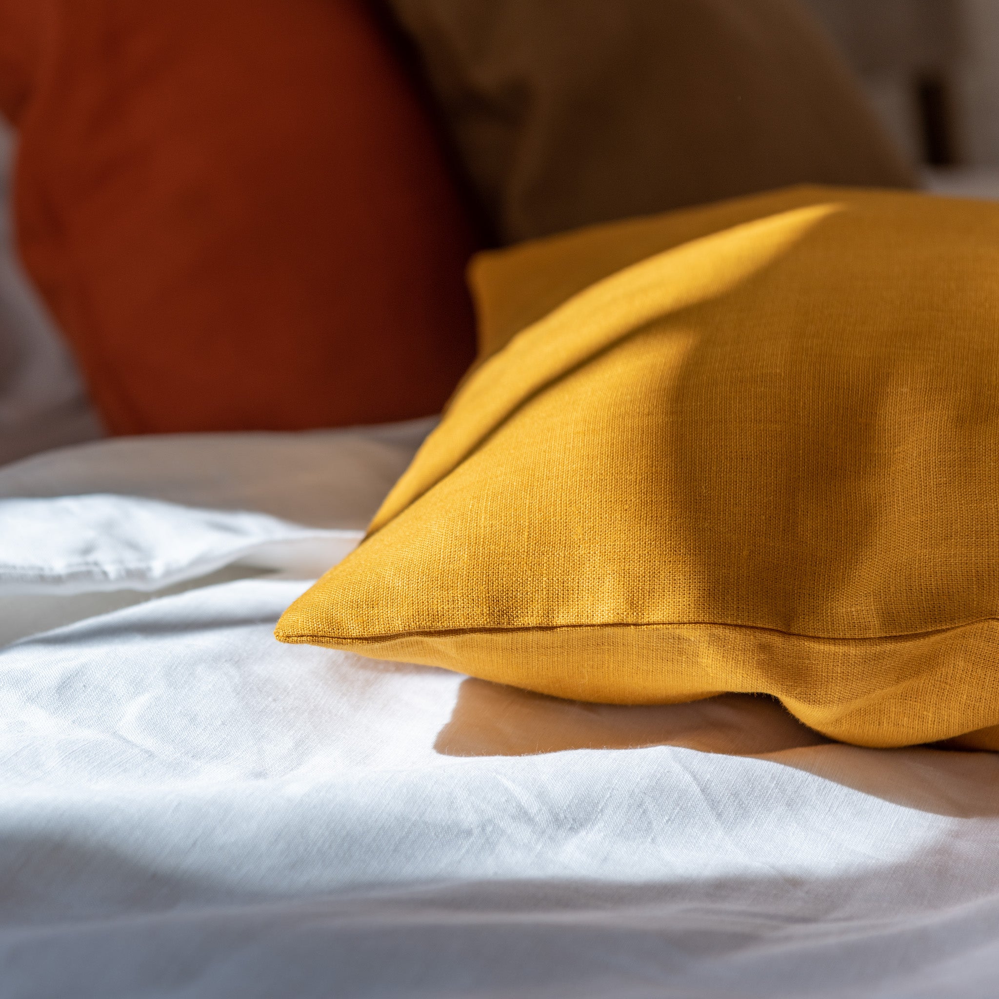 Mustard clearance pillow shams