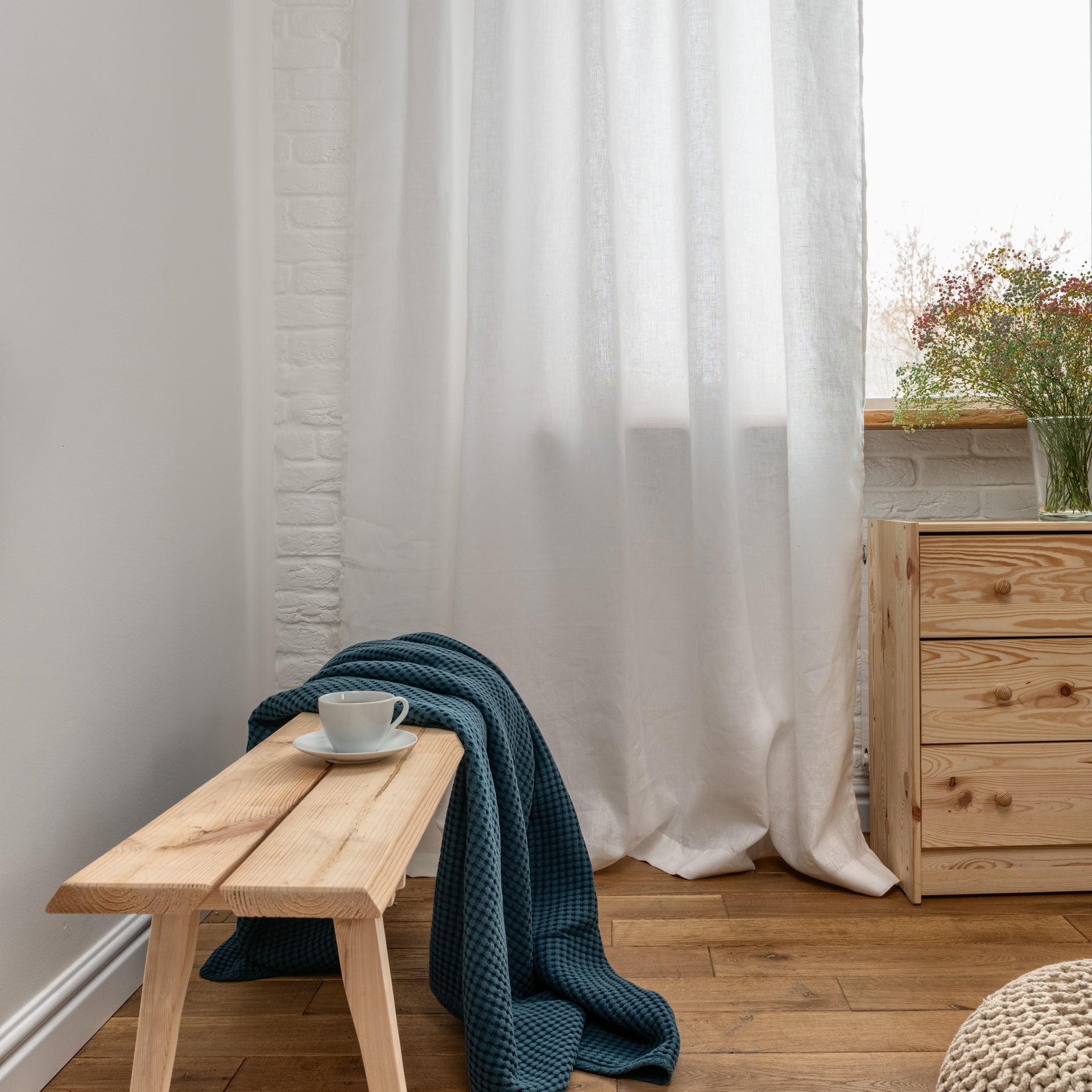 Linen Curtain for Clips