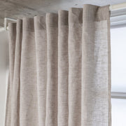 Back Tab Linen Curtain Panel