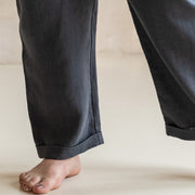 Linen Cropped Pants