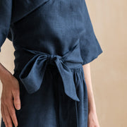Kimono Linen Pants and Blouse 