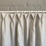Dutch Pleat Linen Curtain Panel with Cotton Lining